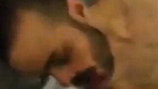 Buddy sucks me until I cum on his face then he unloads