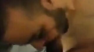 Buddy sucks me until I cum on his face then he unloads