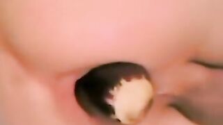 Twink Puts Huge Eggplant In Boyhole