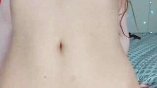 brunette plays with her sex toys on camera