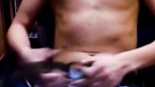 College pup celebrates end of Finals with strip, jerk, & cum