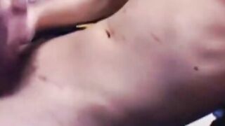 College pup celebrates end of Finals with strip, jerk, & cum