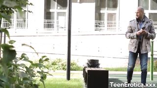 Dainty 18 Yo Ariana Shaine Lures a Stud Into Stretching Her