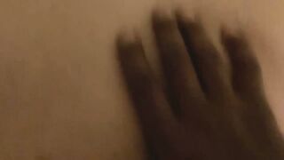 Latina bbw creams on a huge african penis after getting spanked and