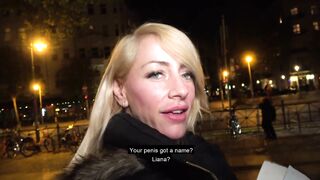 DTFdating - INCREDIBLE INKED BLONDE TAKES LONG PENIS INTO pov