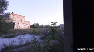 bbw masturbating inside a outdoors place