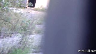 bbw masturbating inside a outdoors place