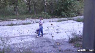 bbw masturbating inside a outdoors place