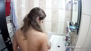 me and my girlfriend in our toilet at home
