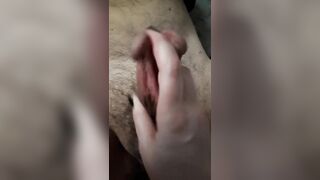 My wife massages mine subincised cock