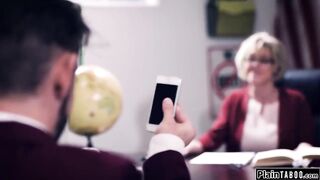 Big Boobed MILF professor gang bang by students