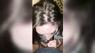BLUE EYED HOT SUCK THESOUL OUT OF THIS long ebony dick