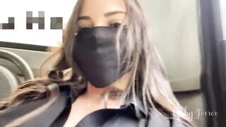 Having Fun a risky game in a public bus just because