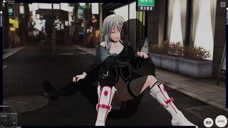 3D HENTAI Vocaloid IA Outdoors Screwed and Cum