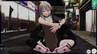 3D HENTAI Vocaloid IA Outdoors Screwed and Cum