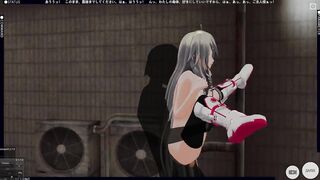 3D HENTAI Vocaloid IA Outdoors Screwed and Cum