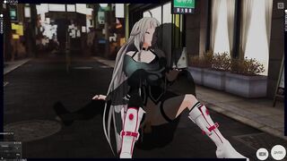 3D HENTAI Vocaloid IA Outdoors Screwed and Cum