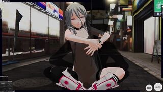 3D HENTAI Vocaloid IA Outdoors Screwed and Cum