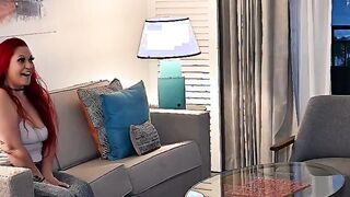 Big Booty Mom Takes Daughters Place In Porn!？？ Lana Lovett Lets Young Guy CUM ON HER