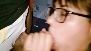 She knows how to suck cock! : Pov Blowjob, Titjob, FaceFuck, Cum in Mouth !