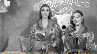 Three hot girls full of pleasure masturbating a lot in the little pink room