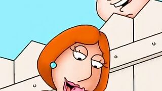 Famous toons sloppy blowjob