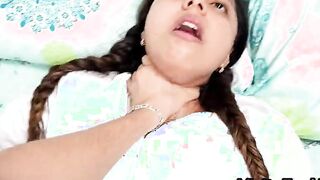 Shh shh don't go screaming! - Stepbrother fucks his stepsister when they are alone at