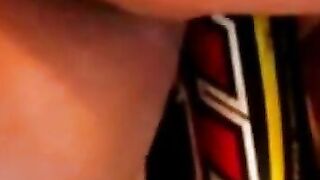 BBW Plays With a Bat Sex Toy on Webcam