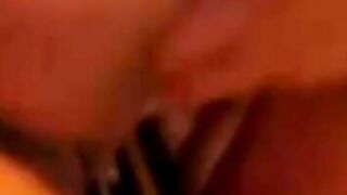 BBW Plays With a Bat Sex Toy on Webcam