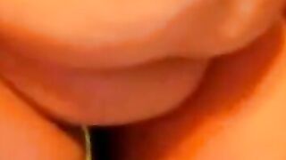 BBW Plays With a Bat Sex Toy on Webcam
