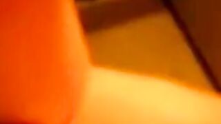 BBW Plays With a Bat Sex Toy on Webcam