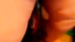 BBW Plays With a Bat Sex Toy on Webcam