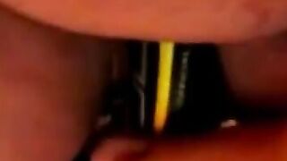 BBW Plays With a Bat Sex Toy on Webcam
