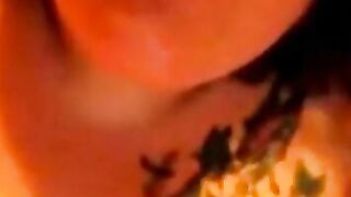 BBW Plays With a Bat Sex Toy on Webcam
