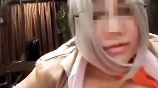Japanese Amateur with Big Natural Tits POV Titty Fucking