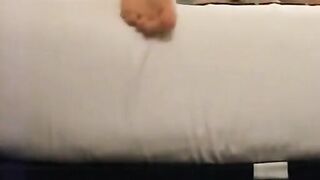 Twink Humps Pillow in Hotel Bed