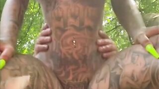 Tattooed babe gets fucked hard 2
