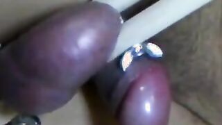 Painful Ballbusting: Amateur Asian BDSM Masturbation