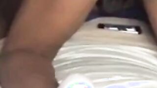Black Bareback Amateur Fucked Hard, Camera Shakes Loose!