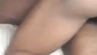 Black Bareback Amateur Fucked Hard, Camera Shakes Loose!