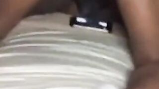 Black Bareback Amateur Fucked Hard, Camera Shakes Loose!