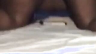 Black Bareback Amateur Fucked Hard, Camera Shakes Loose!
