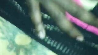 Black Crossdresser Takes Big Cock Bareback