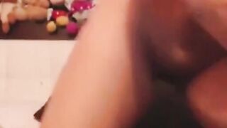 Big-Titted Latina Brunette on Webcam