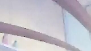 Horny man plays with beautiful big boobs
