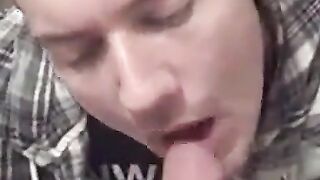 Big-Cock Blowjob - Cum Shot on Tongue