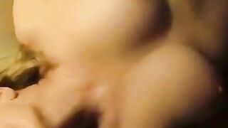Mature Mom's POV Blowjob Ends in Tit Cum