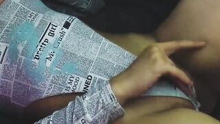 My girlfriend cums hard from my handjob and fingering