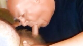Fat Daddy Louis Loves Harry's Thick, Juicy Loads in His Mouth
