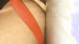 Cummy Hole Penetrated by a Skinny Sex Toy 2